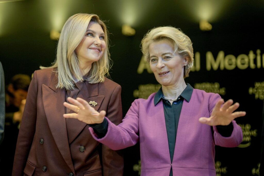 Ursula Von der Leyen e Olena Zelensky