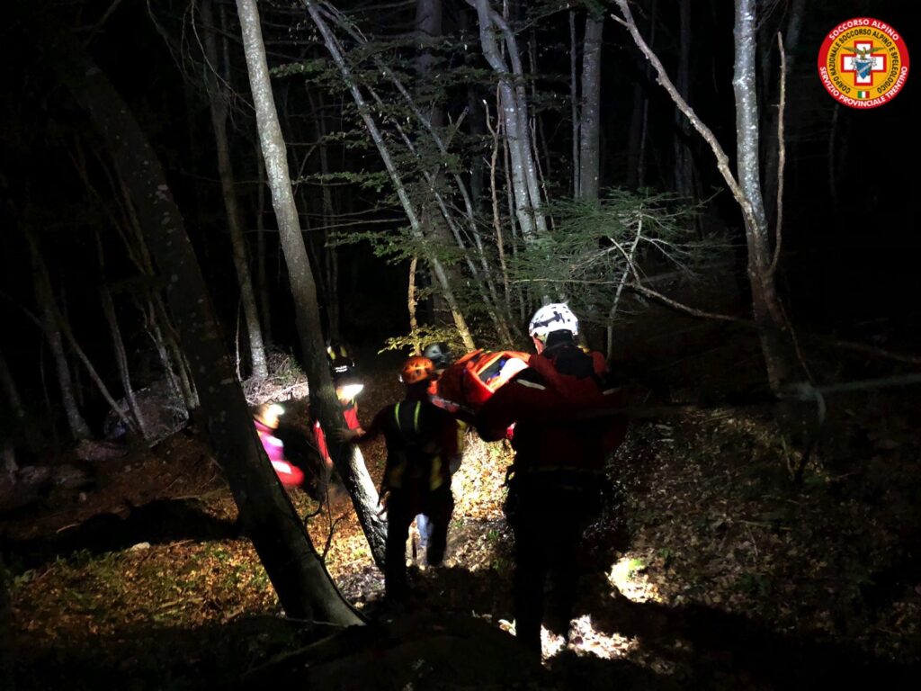 Intervento notturno del Soccorso alpino