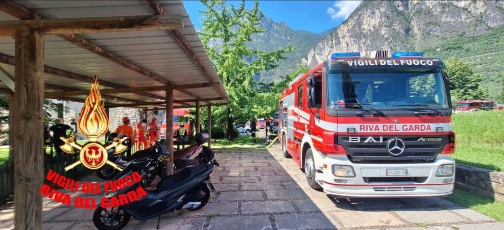 Riva del Garda, intervento vigili del fuoco esplosione