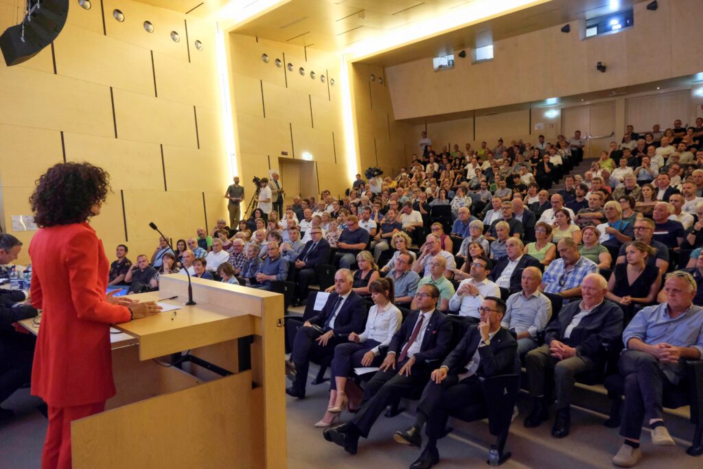 Vanessa Masè durante il suo intervento