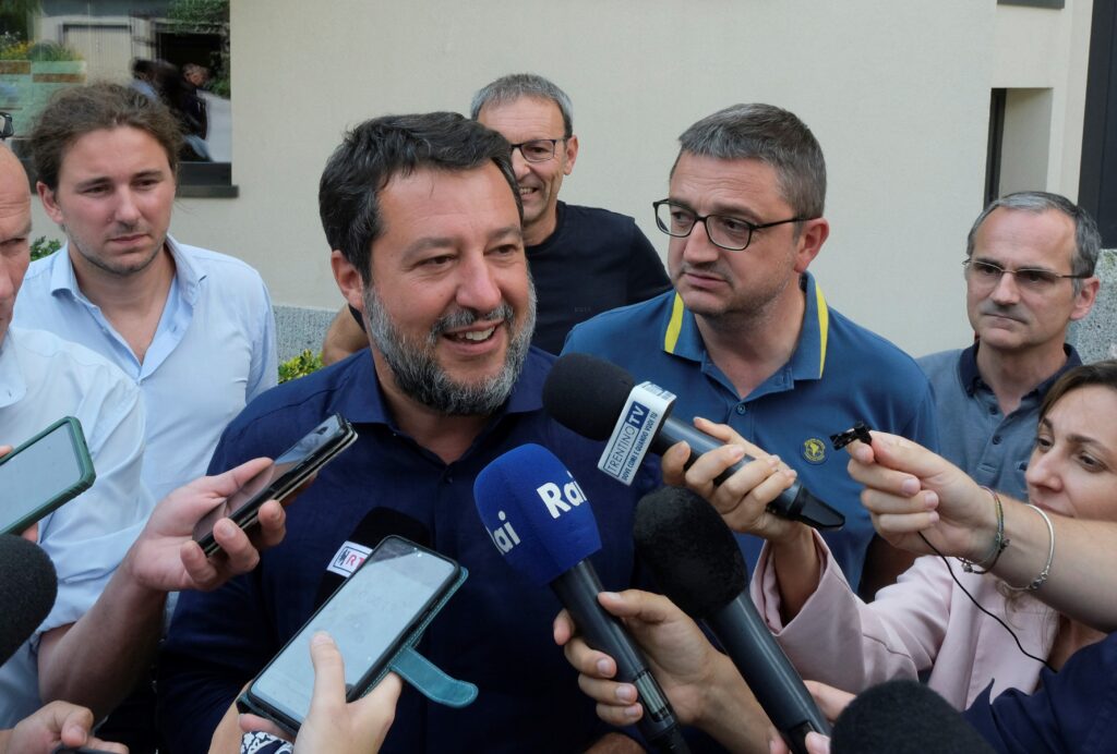 Salvini in Trentino (Foto di Federico Nardelli)